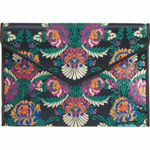 Rebecca Minkoff Leo Satin Floral Envelope Clutch